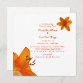 Oranje uitnodiging voor weddenschappen met asbest  (Voorkant / Achterkant)