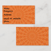 Oranje uitspugen visitekaartje (Voorkant / Achterkant)