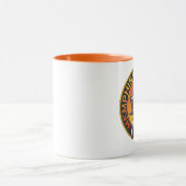 Oranje Uitzicht camera Logo 11 oz Ringer Mok (Midden)