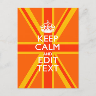 Oranje Unievaartuig Britse vlag Swag Briefkaart