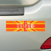 Oranje Unievaartuig Britse vlag Swag Bumpersticker (Op auto)