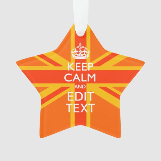 Oranje Unievaartuig Britse vlag Swag Ornament (voorkant)