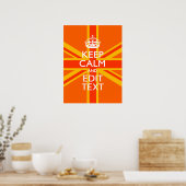 Oranje Unievaartuig Britse vlag Swag Poster (Keuken)