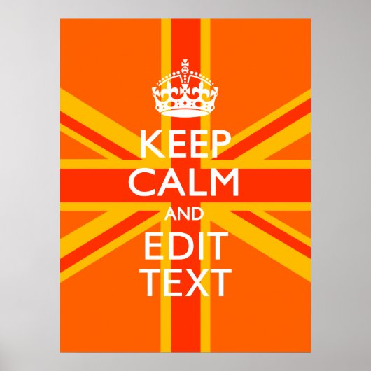 Oranje Unievaartuig Britse vlag Swag Poster (Voorkant)