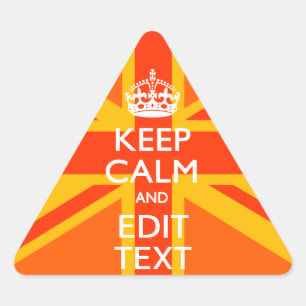 Oranje Unievaartuig Britse vlag Swag Sticker