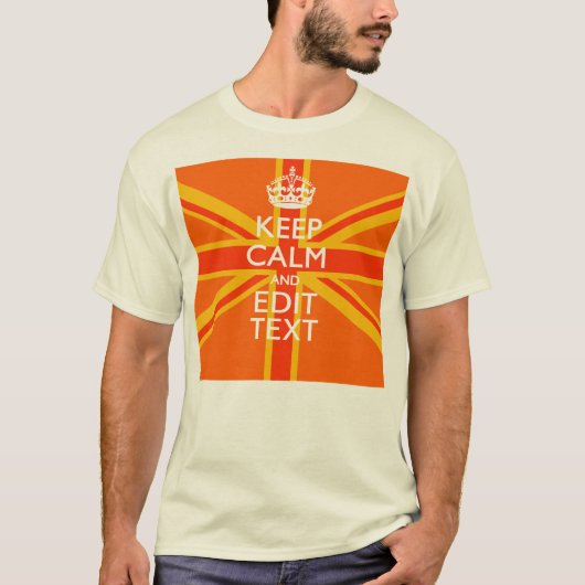 Oranje Unievaartuig Britse vlag Swag T-shirt (Voorkant)