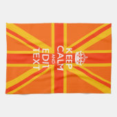 Oranje Unievaartuig Britse vlag Swag Theedoek (Horizontaal)