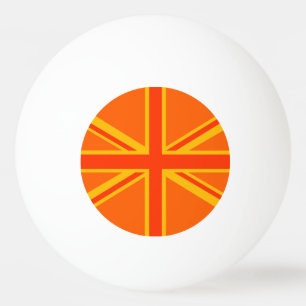 Oranje Union Jack Pingpongbal