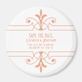 Oranje v2 Fancy Versiering sparen de Magneet van d (Voorkant)