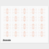 Oranje v2 Fancy Versiering sparen de Stickers van (Vel)