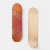 Oranje V Skateboard (Voorkant)