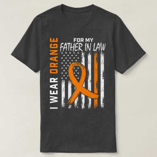 Oranje vader in de rechtsgeleerdheid t-shirt (Design voorkant)