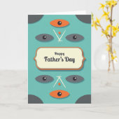 Oranje vadersdag banner kaart (Gele Bloem)