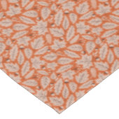 Oranje val bladeren & eikels patroon tafelkleed (Gekanteld)