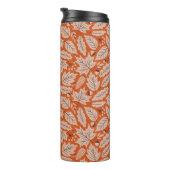 Oranje val bladeren & eikels patroon thermosbeker (Geroteerd rechts)