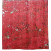 Oranje-valleder-schotelgordijn Douchegordijn (Voorkant)