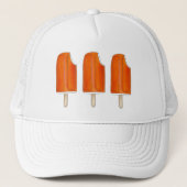 Oranje Vanille Ice Cream Creamsicle Poppen Popsicl Trucker Pet (Voorkant)