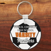 Oranje Varsity Voetbal Aangepaste Hoge School
