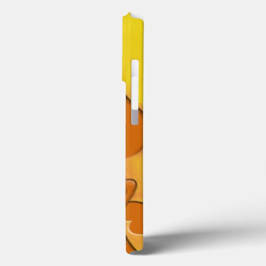 Oranje vast schuim Hangt Aangepast Case-Mate iPhone Case (Achterkant / Links)