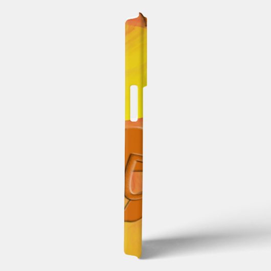 Oranje vast schuim Hangt Aangepast Case-Mate iPhone Case (Achterkant / Rechts)