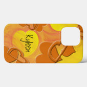 Oranje vast schuim Hangt Aangepast Case-Mate iPhone Case (Achterkant (horizontaal))