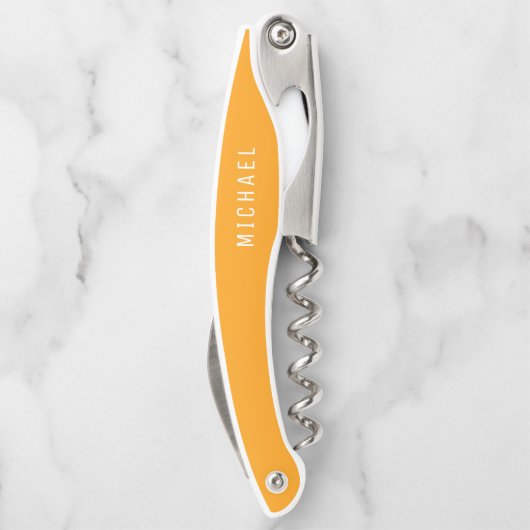 Oranje vaste, aangepaste aangepaste aangepaste naa kurkentrekker (Achterkant)