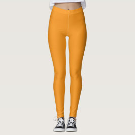 Oranje vaste kleur leggings