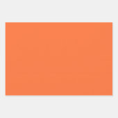 Oranje vaste kleuren verbranden inpakpapier vel (Voorkant 2)