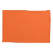 Oranje vaste kleuren verbranden kussensloop (Achterkant)