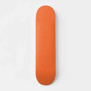 Oranje vaste kleuren verbranden persoonlijk skateboard