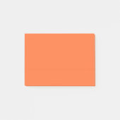 Oranje vaste kleuren verbranden post-it® notes (Voorkant)