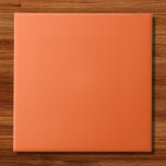 Oranje vaste kleuren verbranden tegeltje<br><div class="desc">Oranje vaste kleuren verbranden</div>