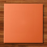 Oranje vaste kleuren verbranden tegeltje<br><div class="desc">Verbrande Oranje effen kleur. Deze vurige en dynamische kleur is een levendig sinaasappel met een vleugje rood. De kleur straalt warmte uit, vergelijkbaar met de gloed van een ondergaande zon of het hart van een brullend vuur.Het is een gedurfde en aandachttrekkende tint die een gevoel van energie, enthousiasme en opwinding...</div>