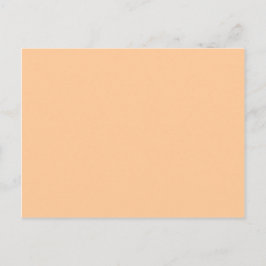 Oranje vaste kleuromslag briefkaart
