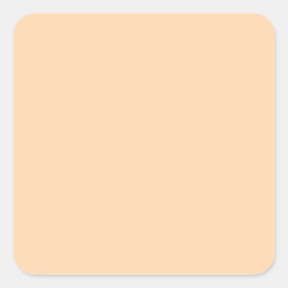 Oranje vaste kleuromslag vierkante sticker