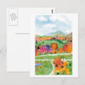 Oranje velden briefkaart (Voorkant / Achterkant)