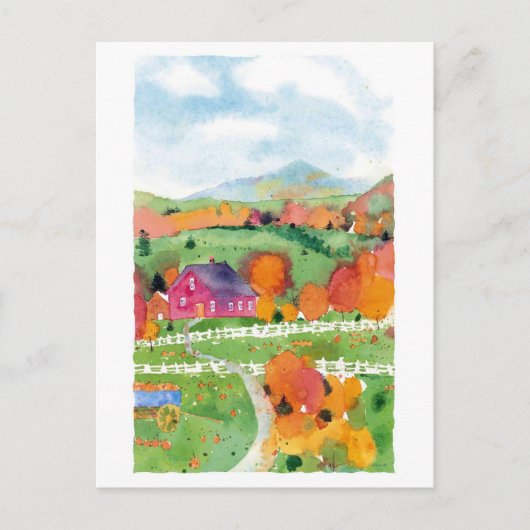 Oranje velden briefkaart (Voorkant)
