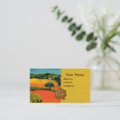 ORANJE VELDEN, FLORA HONEY BEE WAX SEAL, BEEKEEPER VISITEKAARTJE (Staand voorkant)