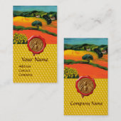 ORANJE VELDEN, HONIJN RODE WAXSEAL, BEEKEEPER VISITEKAARTJE (Voorkant / Achterkant)