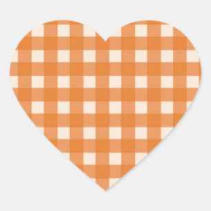 oranje vellen in het land met kleur hart sticker