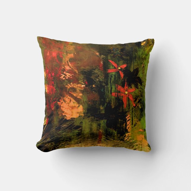 Oranje ventilator Abstract Kussen (Voorkant)