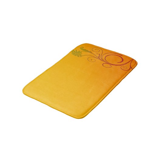 Oranje ventilator badmat (Gekanteld)