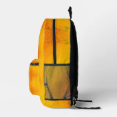 Oranje ventilator bedrukte rugzak (Rechts)