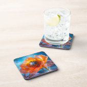 Oranje ventilator bier onderzetter (Rechterzijde)