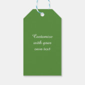 Oranje ventilator Bouquet Foto bedankt Cadeaulabel (Achterkant)