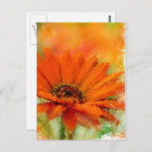 Oranje ventilator briefkaart (Voorkant / Achterkant)