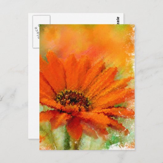 Oranje ventilator briefkaart (Voorkant / Achterkant)