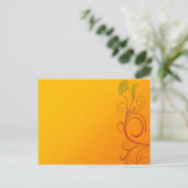 Oranje ventilator briefkaart (Staand voorkant)