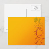 Oranje ventilator briefkaart (Voorkant / Achterkant)
