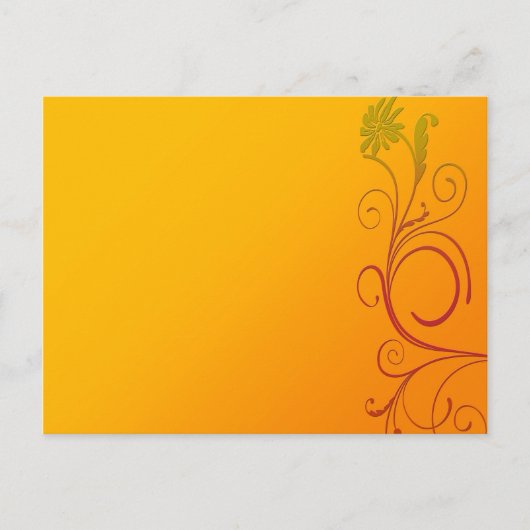 Oranje ventilator briefkaart (Voorkant)